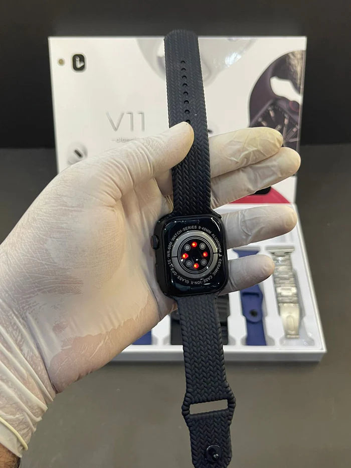 Orologio Smartwatch V11 con Airbuds e 7 cinturini (alta qualità)