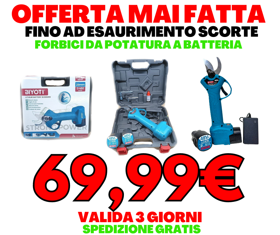 FORBICI DA POTATUR A BATTERIE 48V