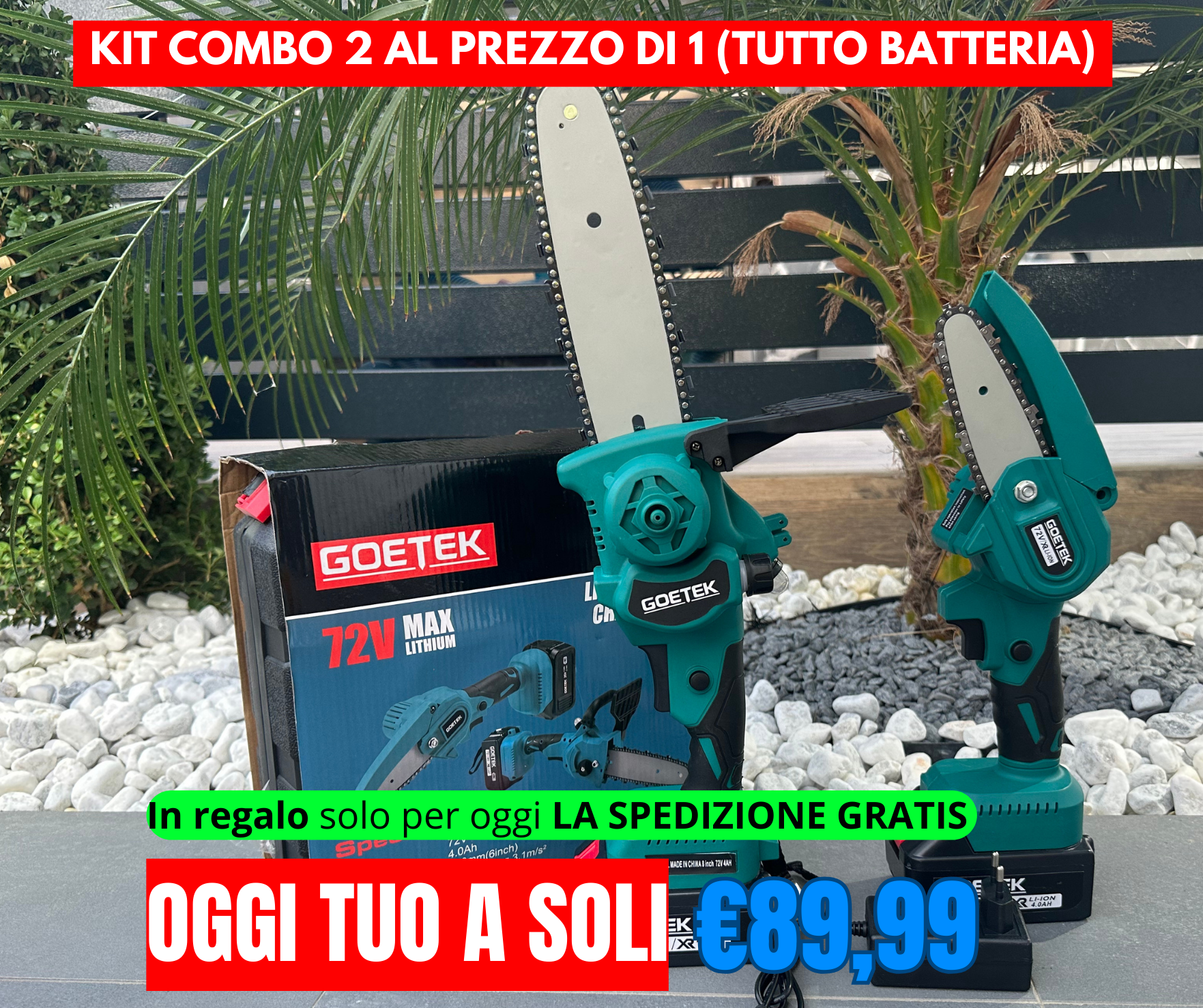 kit combo 2 Seghe a batteria al prezzi di 1